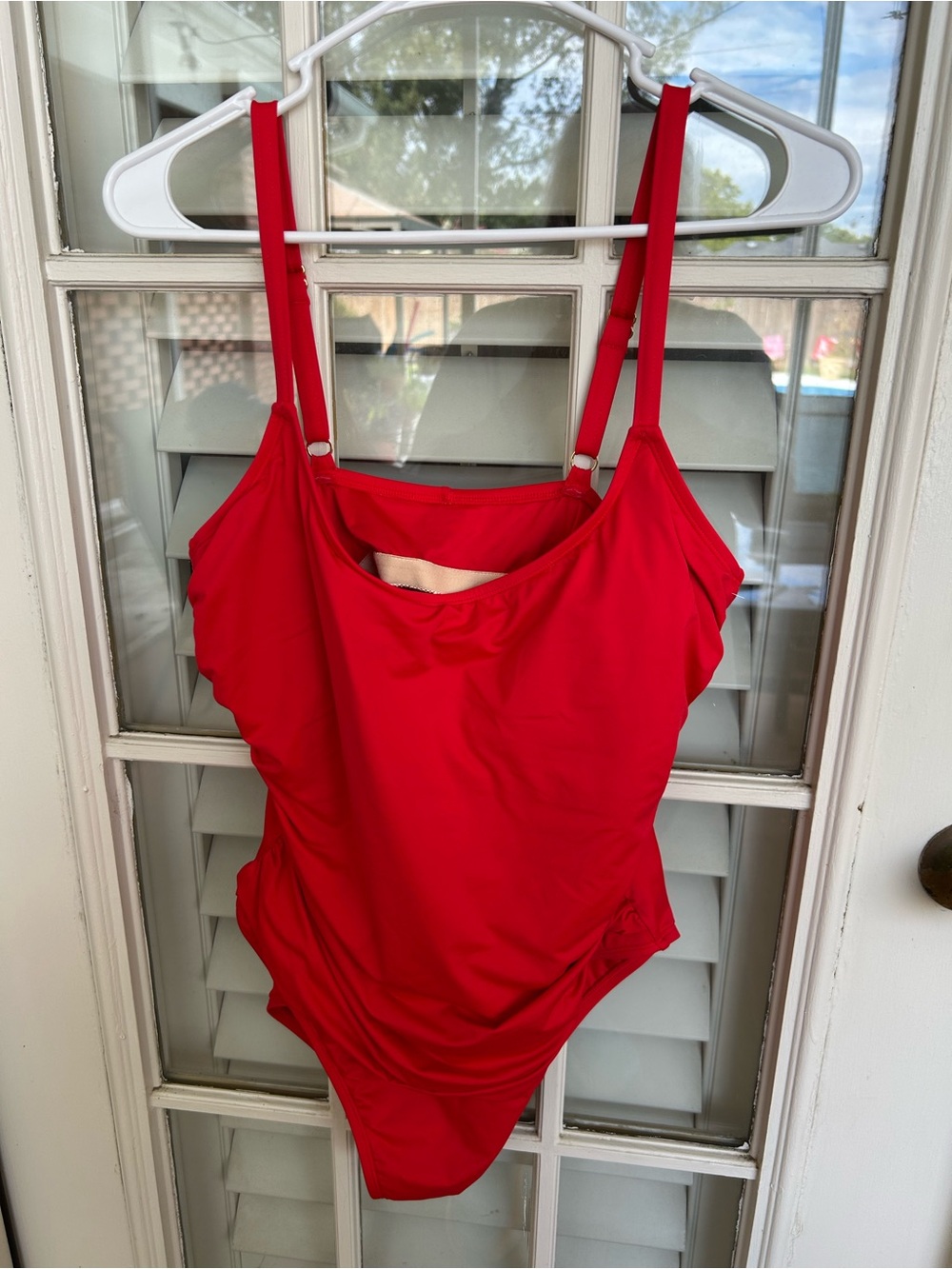 La Blanca Bright Red One-Piece Swimsuit